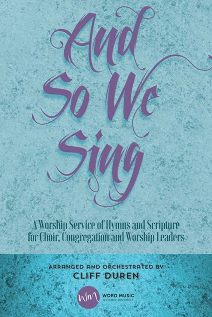 And So We Sing - Accompaniment DVD