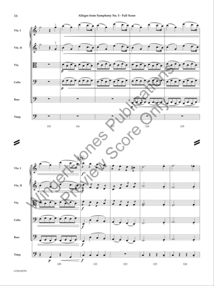 Allegro String Orchestra scores gallery preview page 15