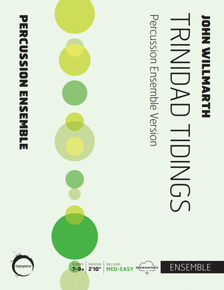 Book cover for Trinidad Tidings (percussion ensemble version)