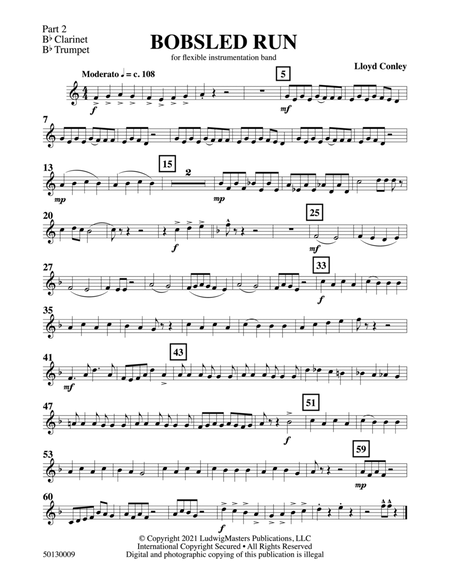 Bobsled Run: Part 2 - B-flat Clarinet / B-flat Trumpet