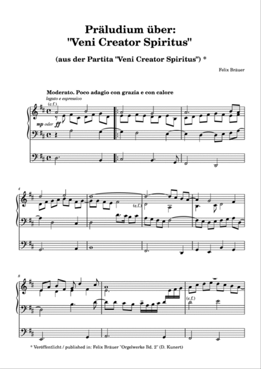 Felix Bräuer: Ausgewählte Orgelwerke zu Pfingsten - Pentecost Collection Organ Solo scores gallery preview page 4