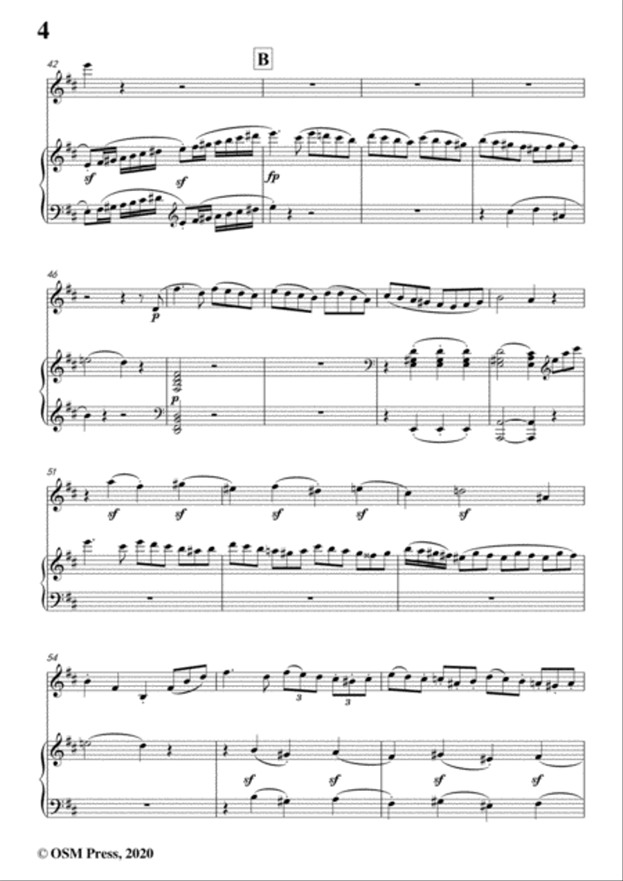 Beethoven-Violin Sonata No.1 in D Major,Op.12 No.1,for Violin and Piano Violin Solo scores gallery preview page 6