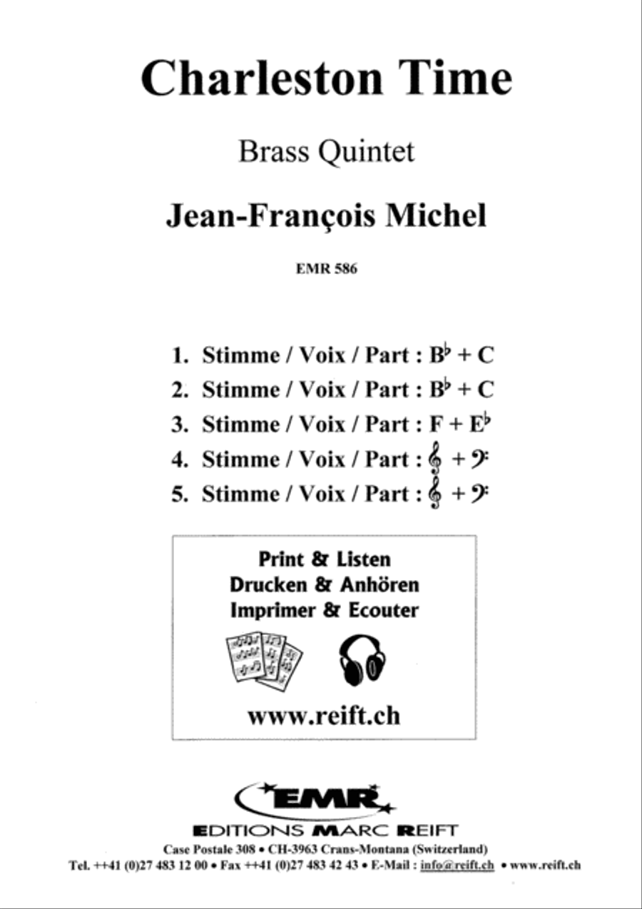 Charleston Time Charleston Time Brass Quintet scores gallery preview page 2