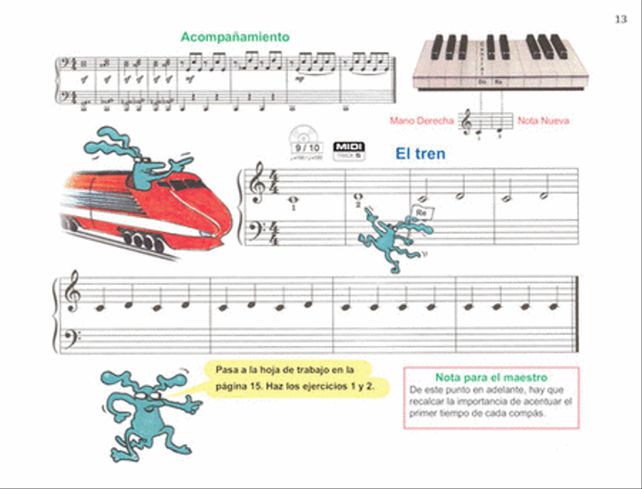 John Thompson's Curso Fácil Para Piano Piano Method scores gallery preview page 4