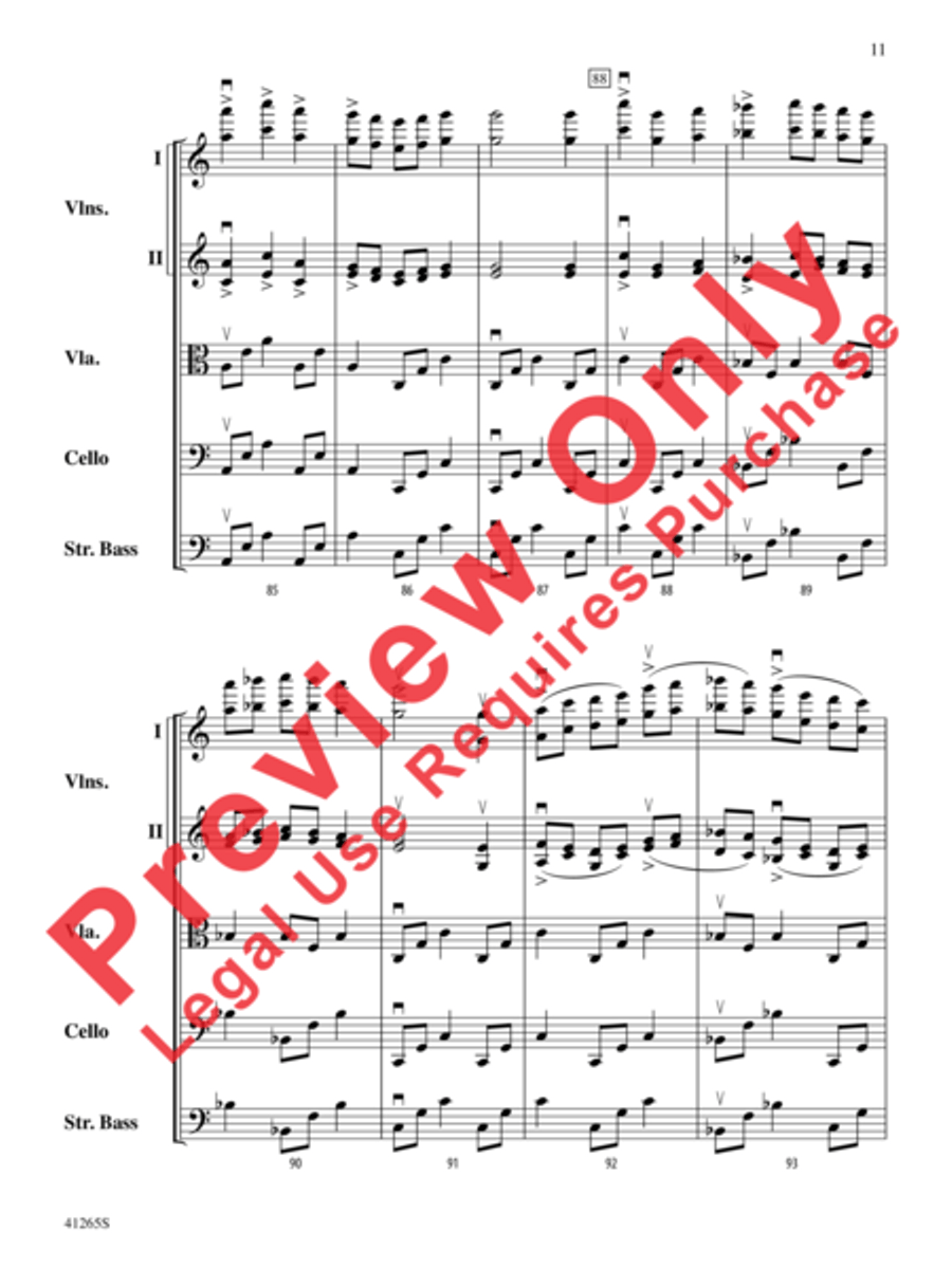 Country Song Country Song String Orchestra scores gallery preview page 12