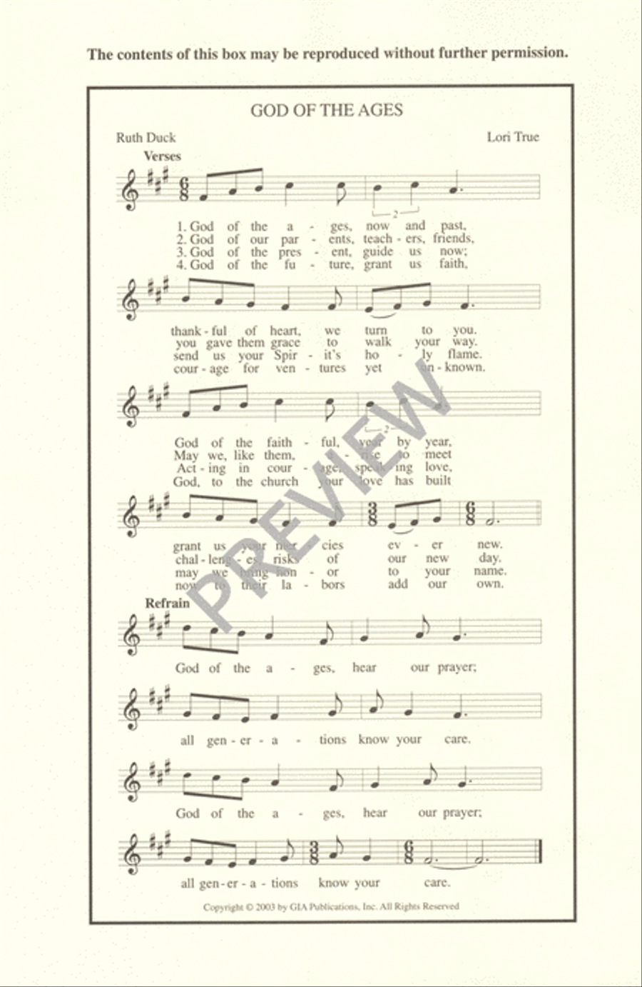 God of the Ages God of the Ages 4-Part scores gallery preview page 12