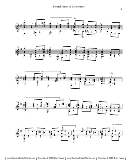 Funeral March of a Marionette (Charles Gounod) (Standard Notation)
