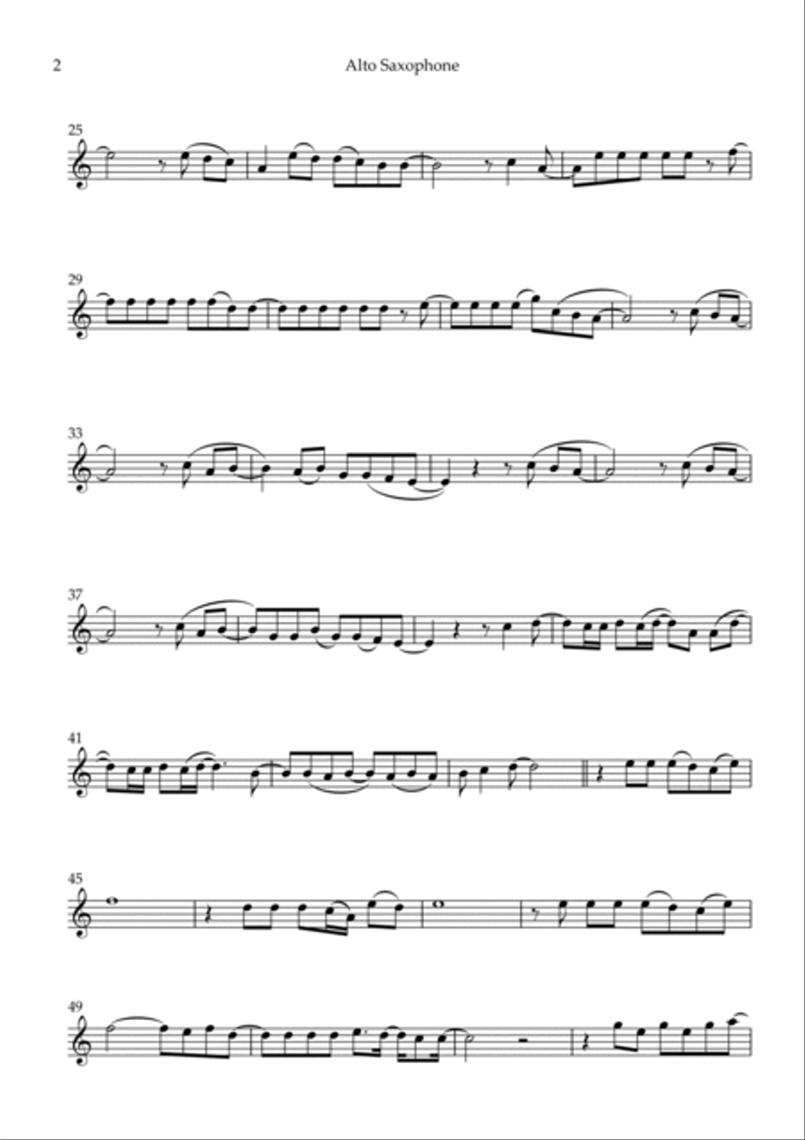 Flowers Alto Saxophone scores gallery preview page 2