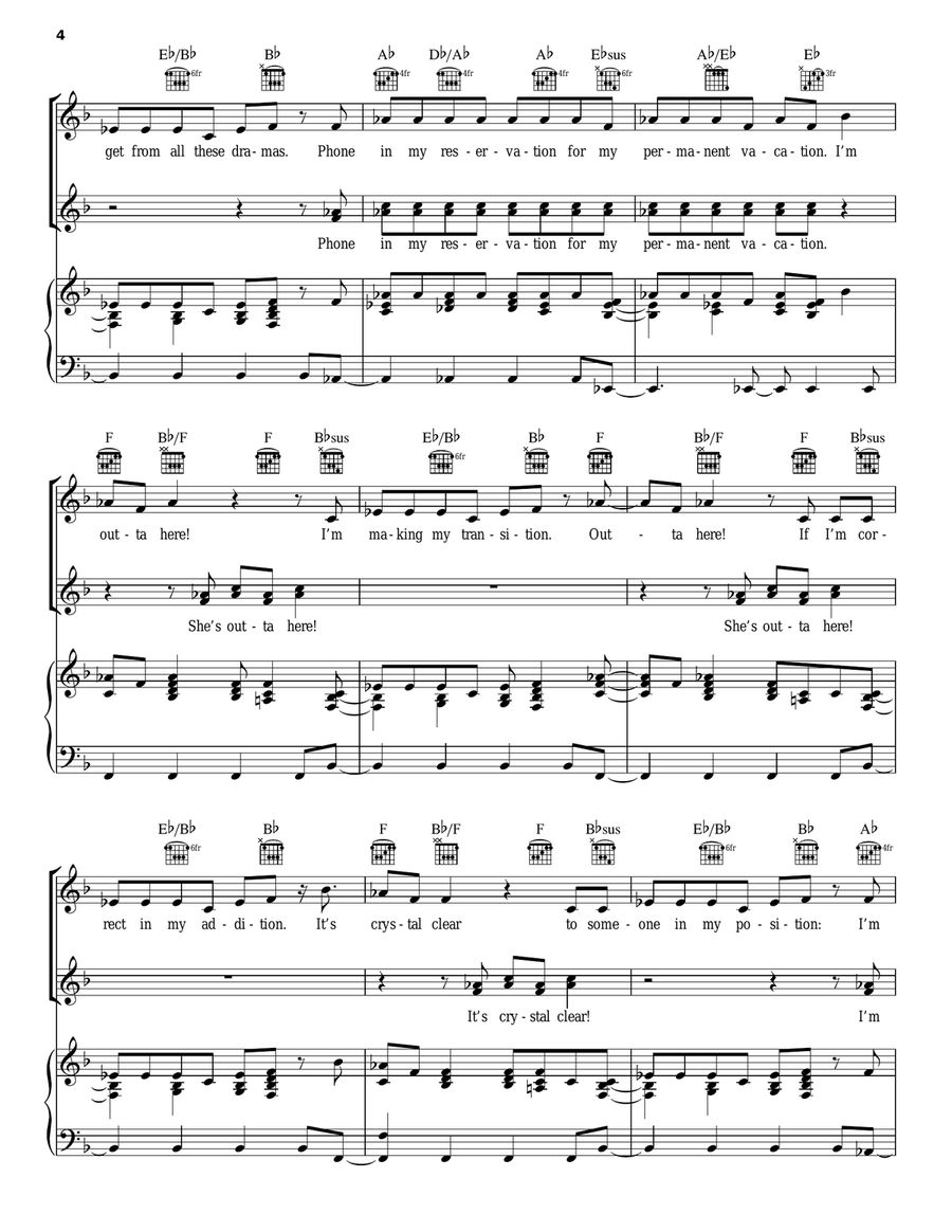 I'm Outta Here I'm Outta Here Guitar scores gallery preview page 4