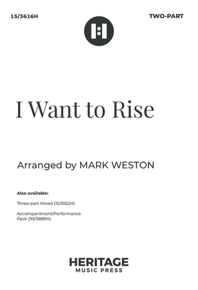 Book cover for I Want to Rise