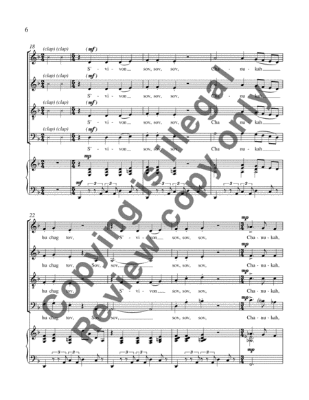 Five-Sided S'vivon (Choral Score) image number null