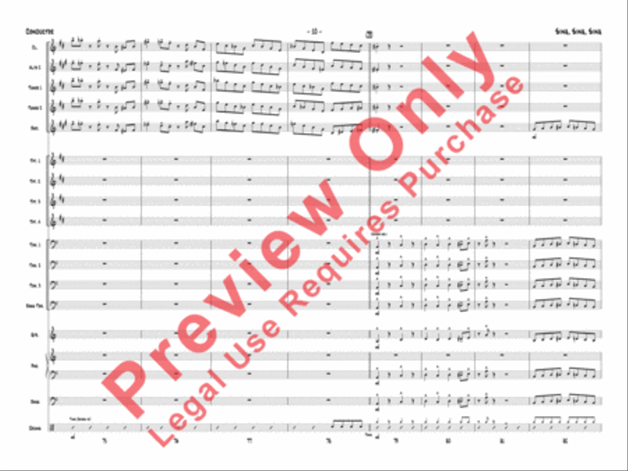 Sing, Sing, Sing Jazz Ensemble scores gallery preview page 13