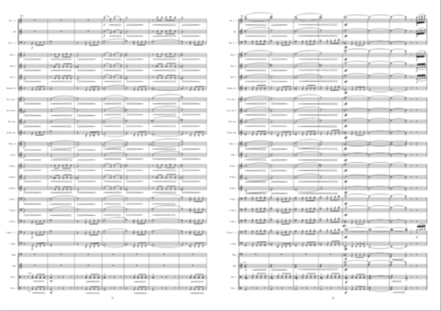 Musical Daens Suite Concert Band scores gallery preview page 14