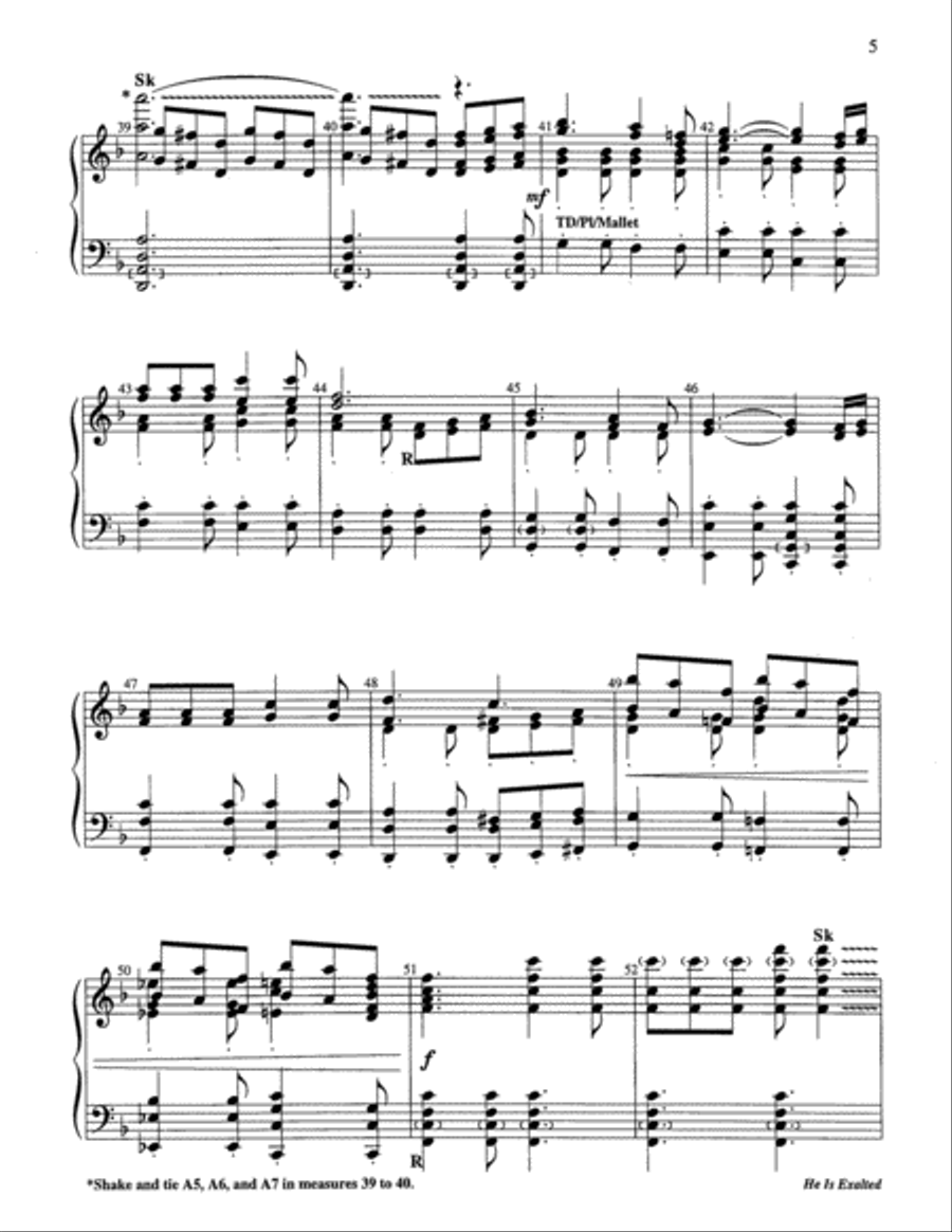 He Is Exalted 5-Octaves scores gallery preview page 12