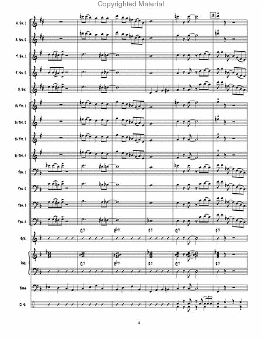 Big Red Rooster Big Red Rooster Jazz Ensemble scores gallery preview page 4