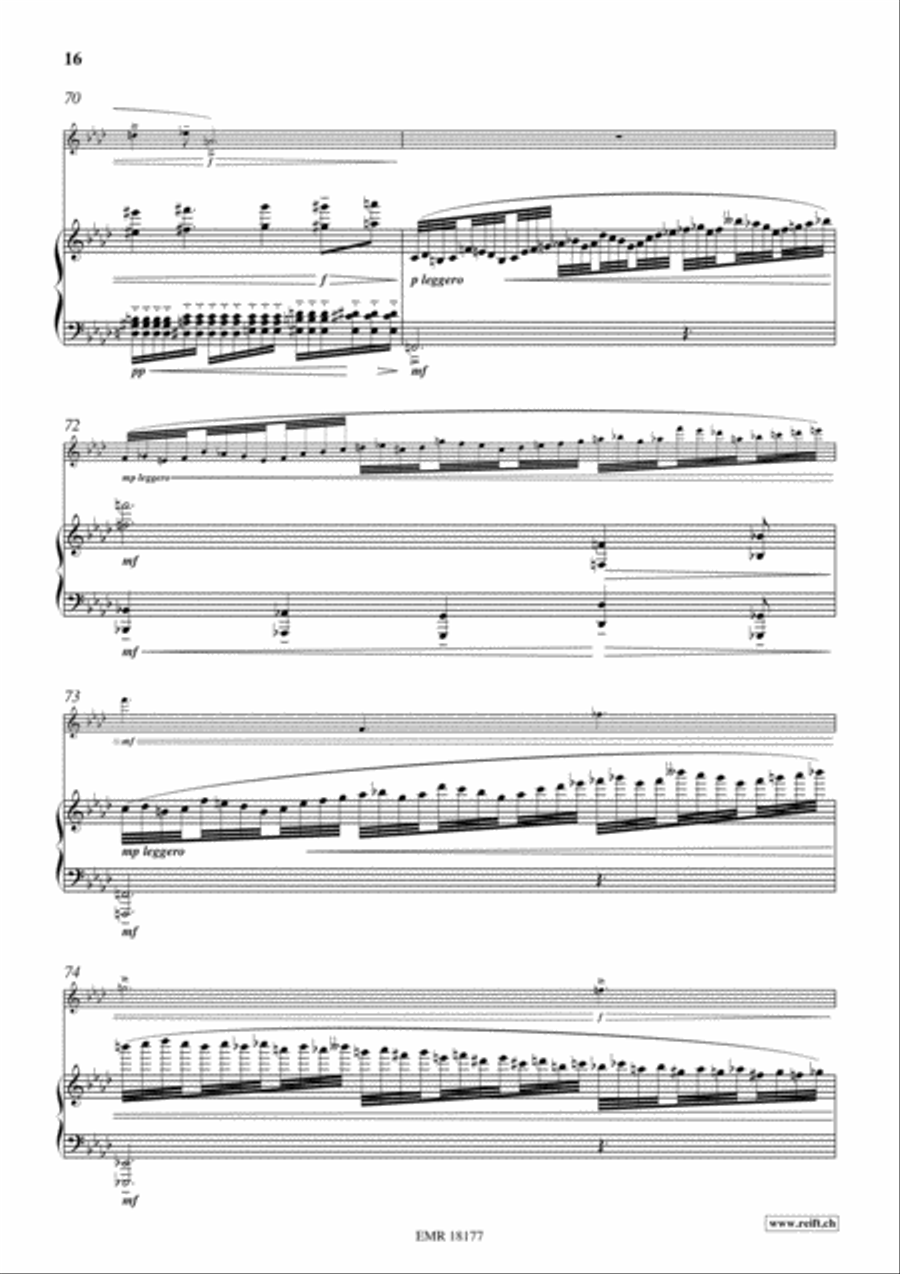 Aiqing Shenghuo Zhi Quan Flute Solo scores gallery preview page 16