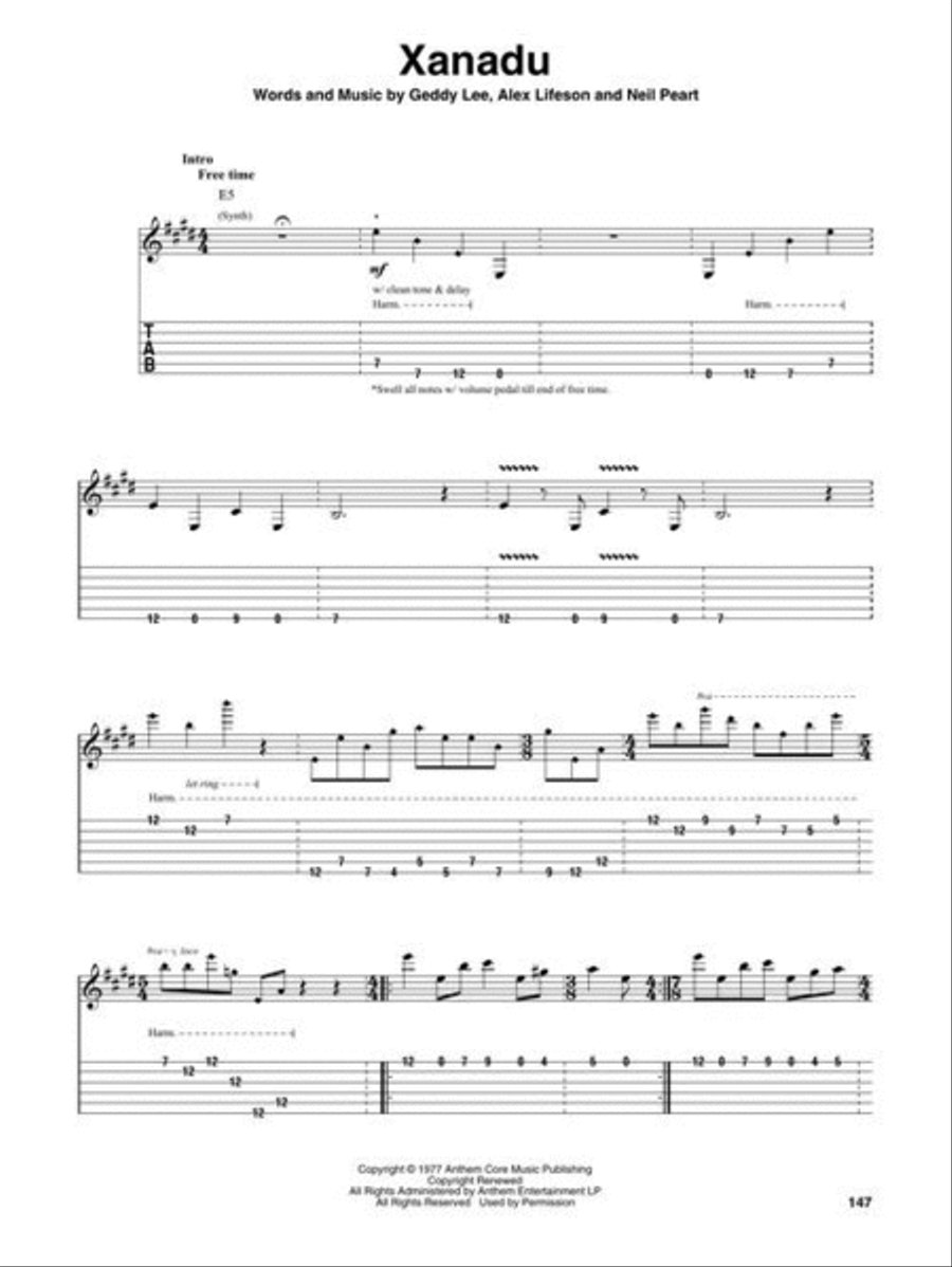 Rush Guitar scores gallery preview page 7