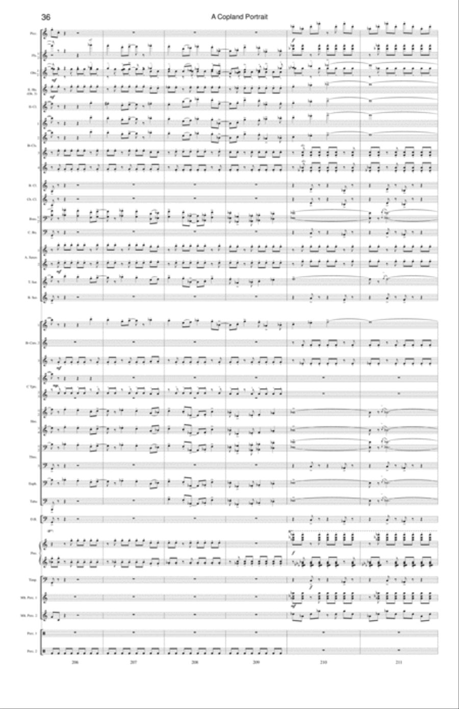 A Copland Portrait Concert Band scores gallery preview page 14