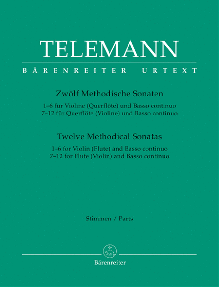 Zwölf Methodische Sonaten Flute scores gallery preview page 1
