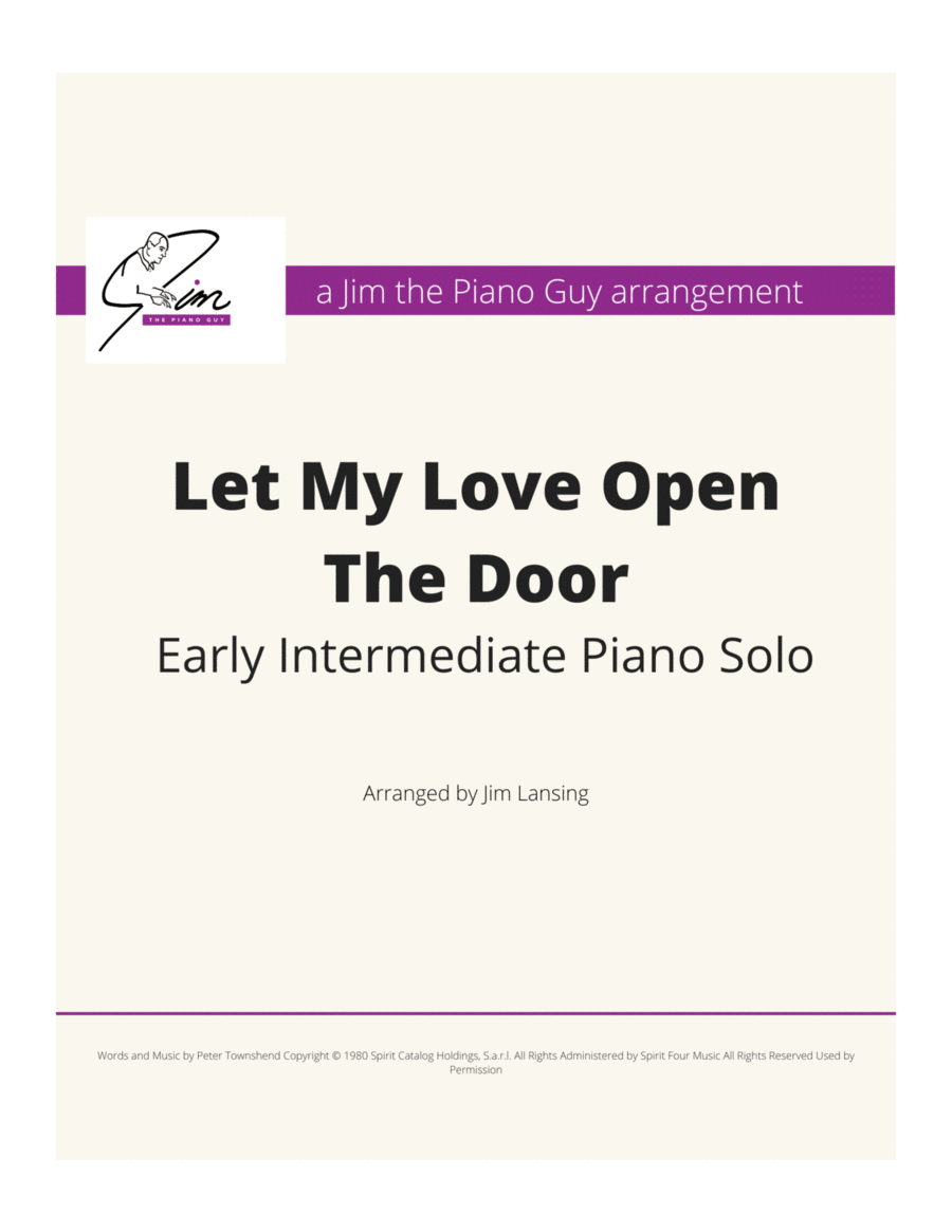 Let My Love Open The Door Let My Love Open The Door Piano Method scores gallery preview page 1