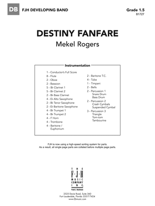 Destiny Fanfare: Score