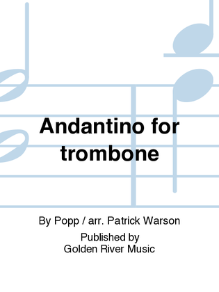 Book cover for Andantino for trombone
