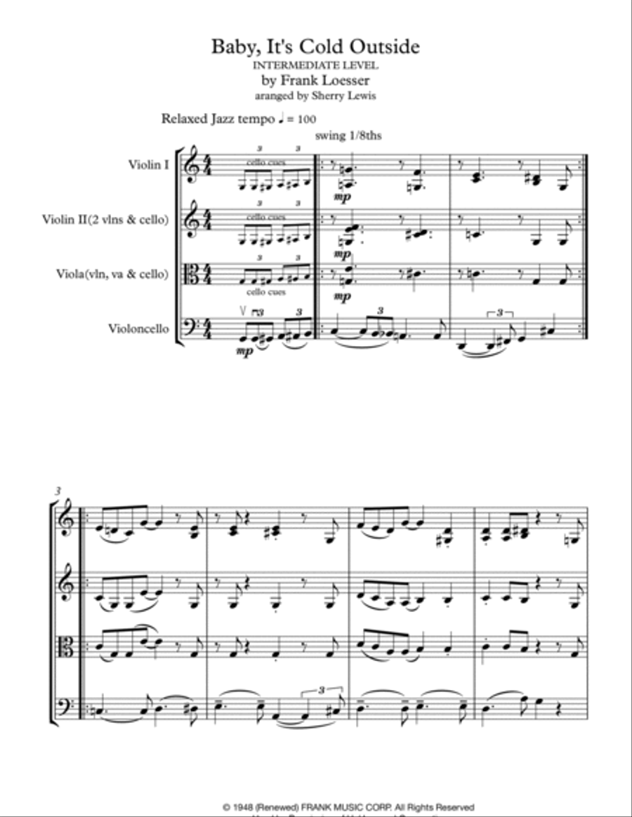Baby, It's Cold Outside Small Ensemble scores gallery preview page 3