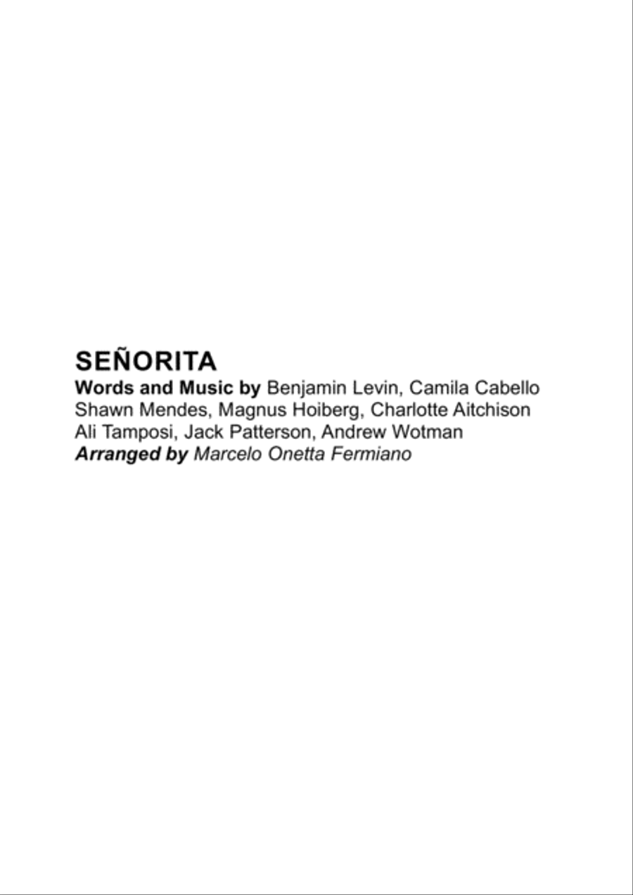 Senorita Small Ensemble scores gallery preview page 3