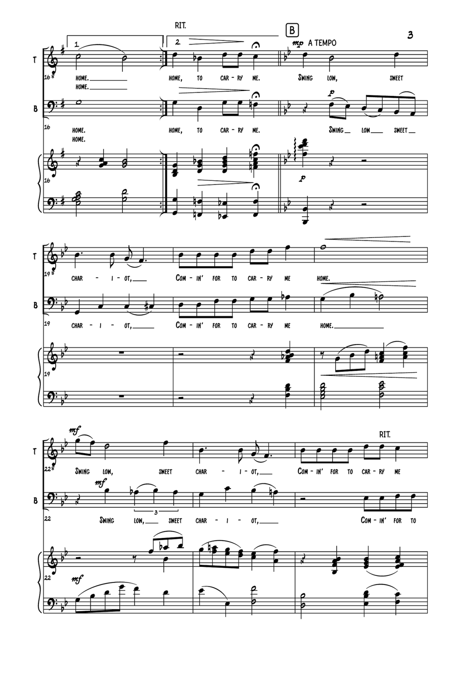 Swing Low, Sweet Chariot TB scores gallery preview page 4