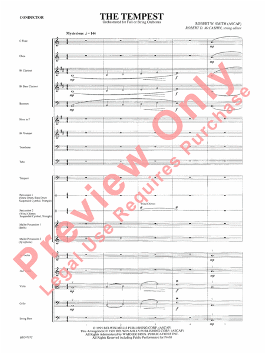The Tempest Full Orchestra scores gallery preview page 4