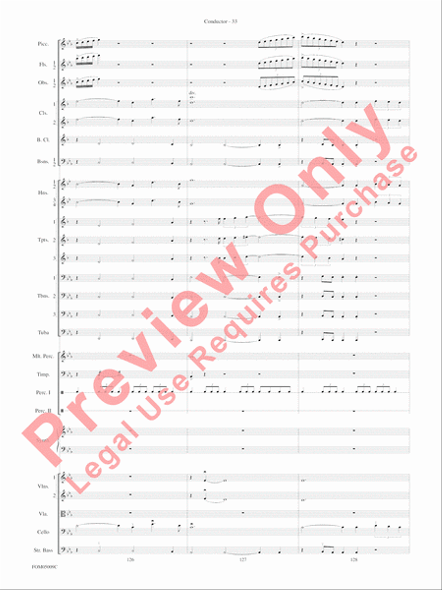 Concert Suite from Star Wars: Episode III Revenge of the Sith Full Orchestra scores gallery preview page 36