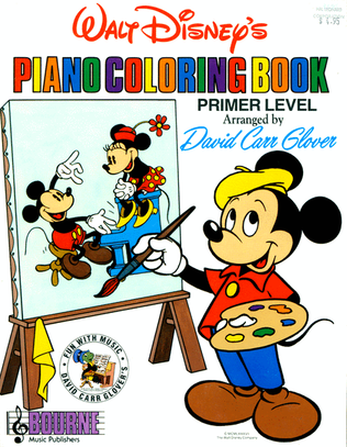 Book cover for Walt Disney's Piano Coloring Book