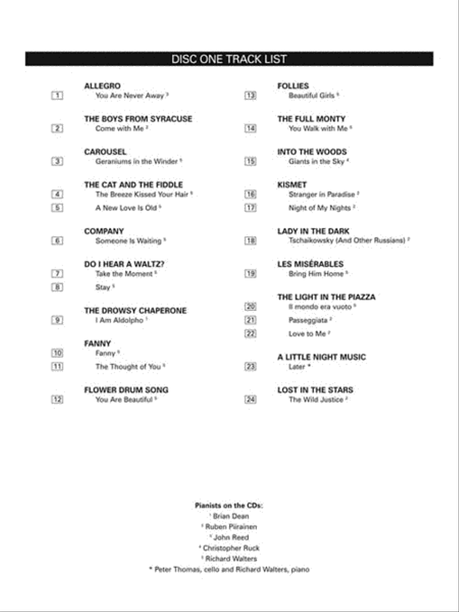Musical Theatre for Classical Singers Voice scores gallery preview page 3