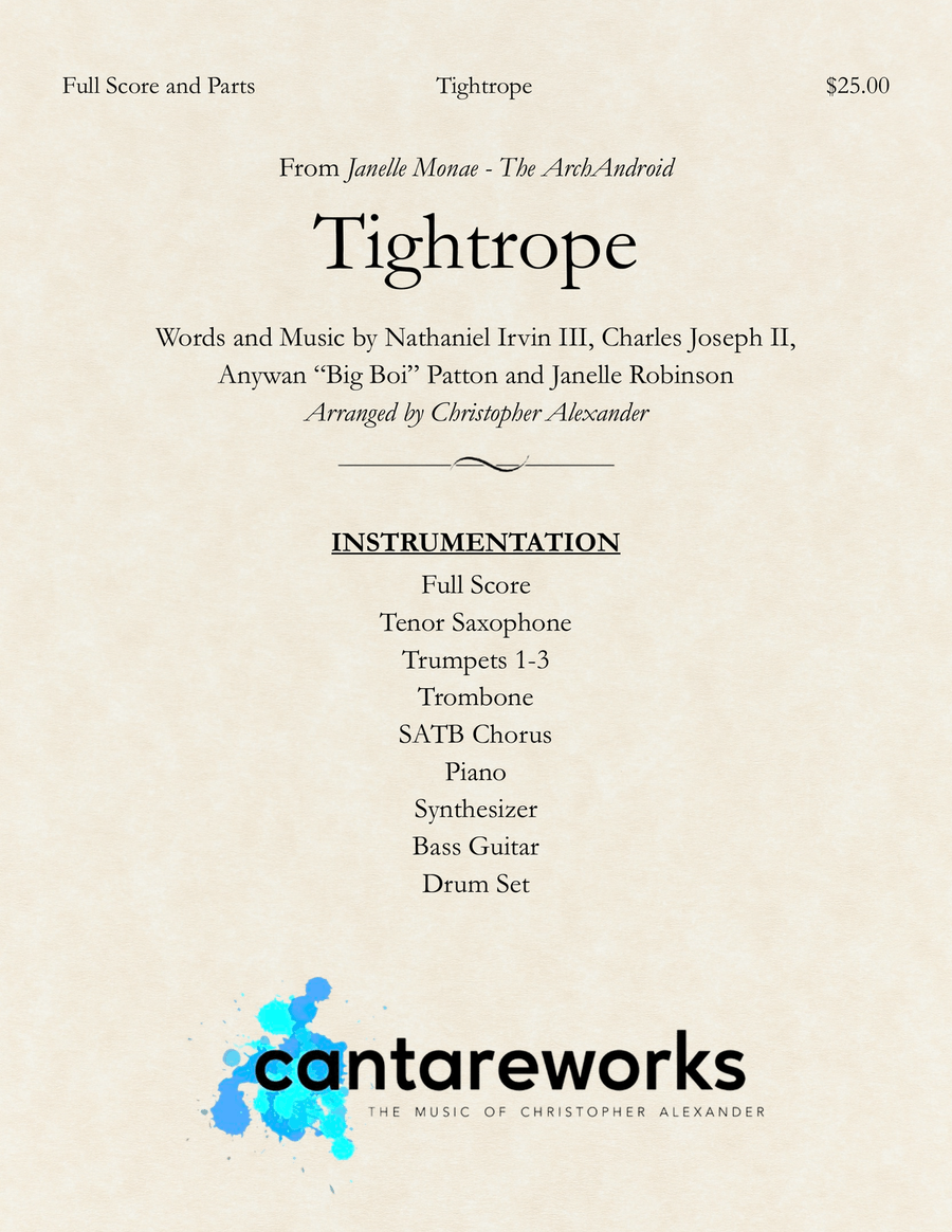 Tightrope Large Ensemble scores gallery preview page 1