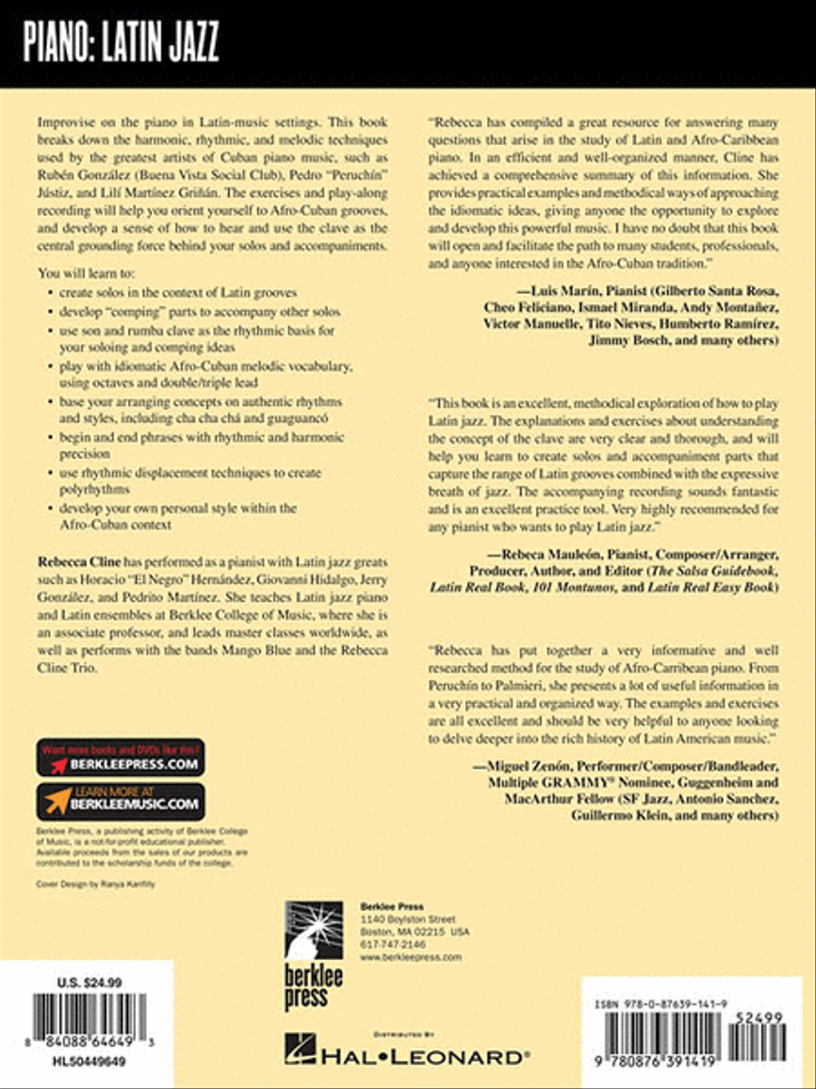 Latin Jazz Piano Improvisation Piano Method scores gallery preview page 2
