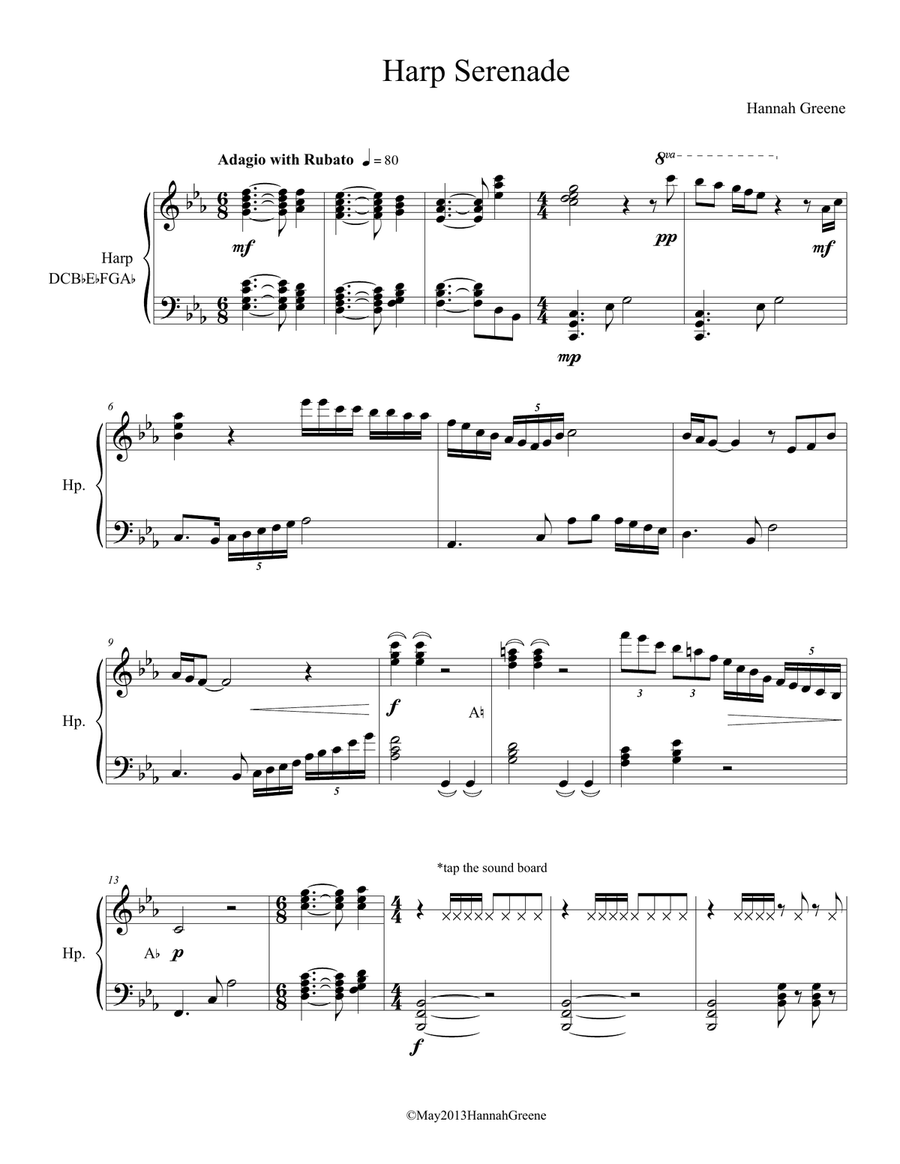 Harp Serenade and Disintegration Harp scores gallery preview page 2