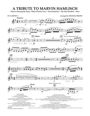 A Tribute To Marvin Hamlisch - Bb Clarinet 2