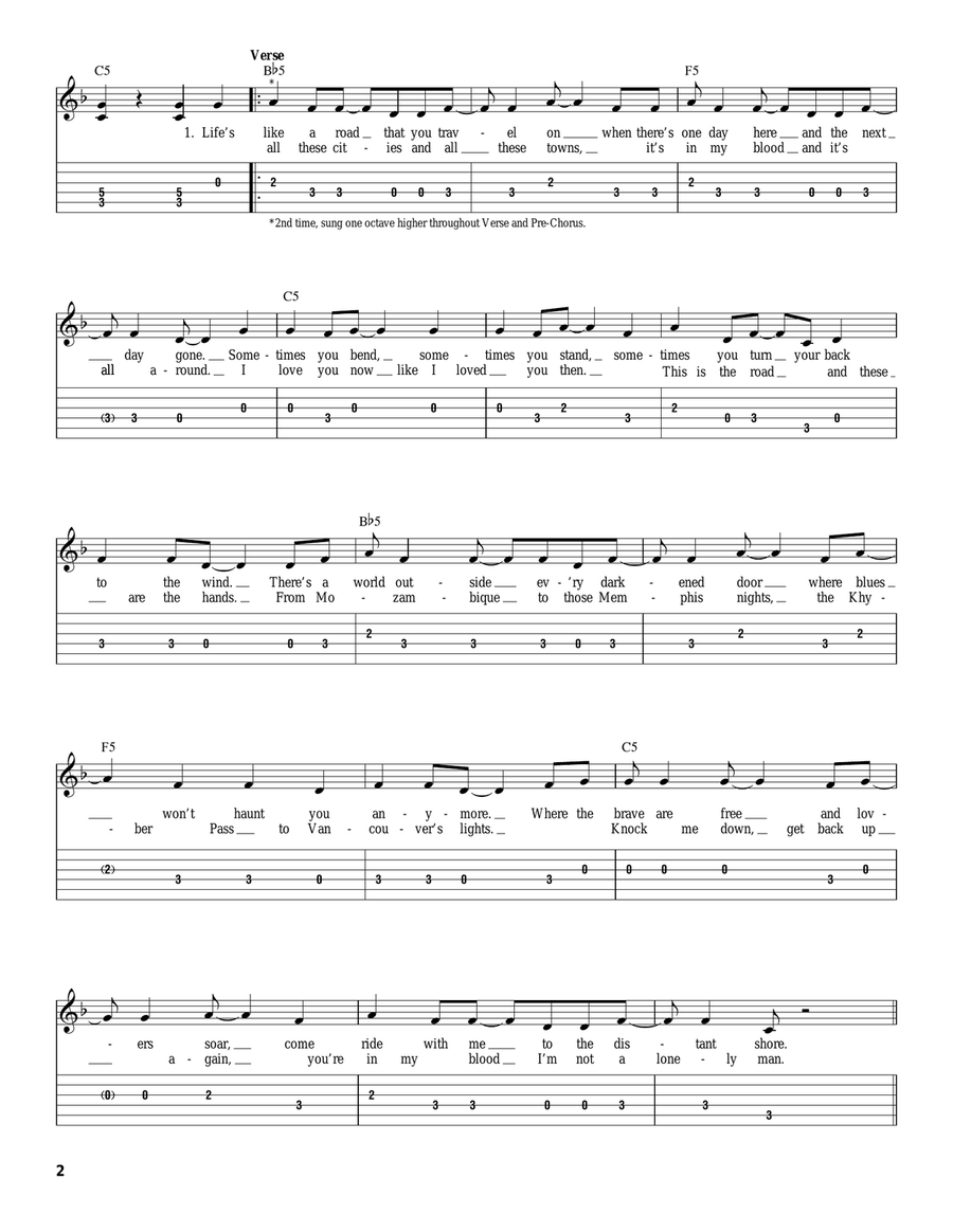 Life Is A Highway Acoustic Guitar scores gallery preview page 2