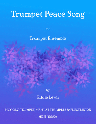 Book cover for Trumpet Peace Song - Trumpet Ensemble - Eddie Lewis