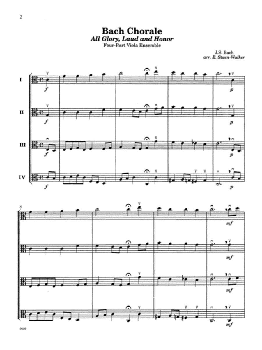 Violas in Concert, Volume 1