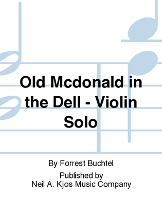 Book cover for Old McDonald in the Dell - Violin Solo