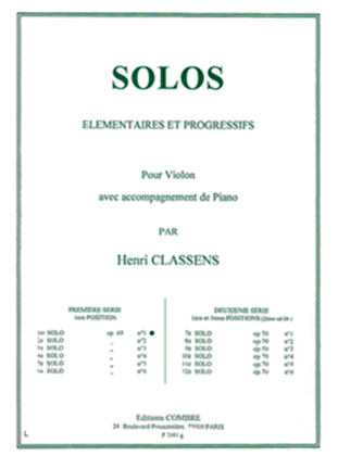 Solo elementaire et progressif No. 1 Op. 69 No. 1
