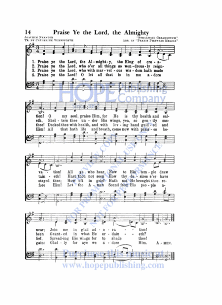 Favorite Hymns of Praise