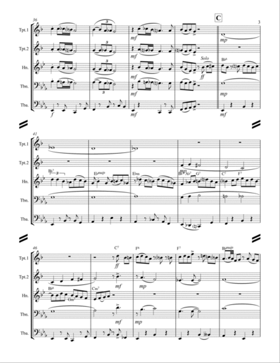 I Want A Little Girl I Want A Little Girl Brass Ensemble scores gallery preview page 4