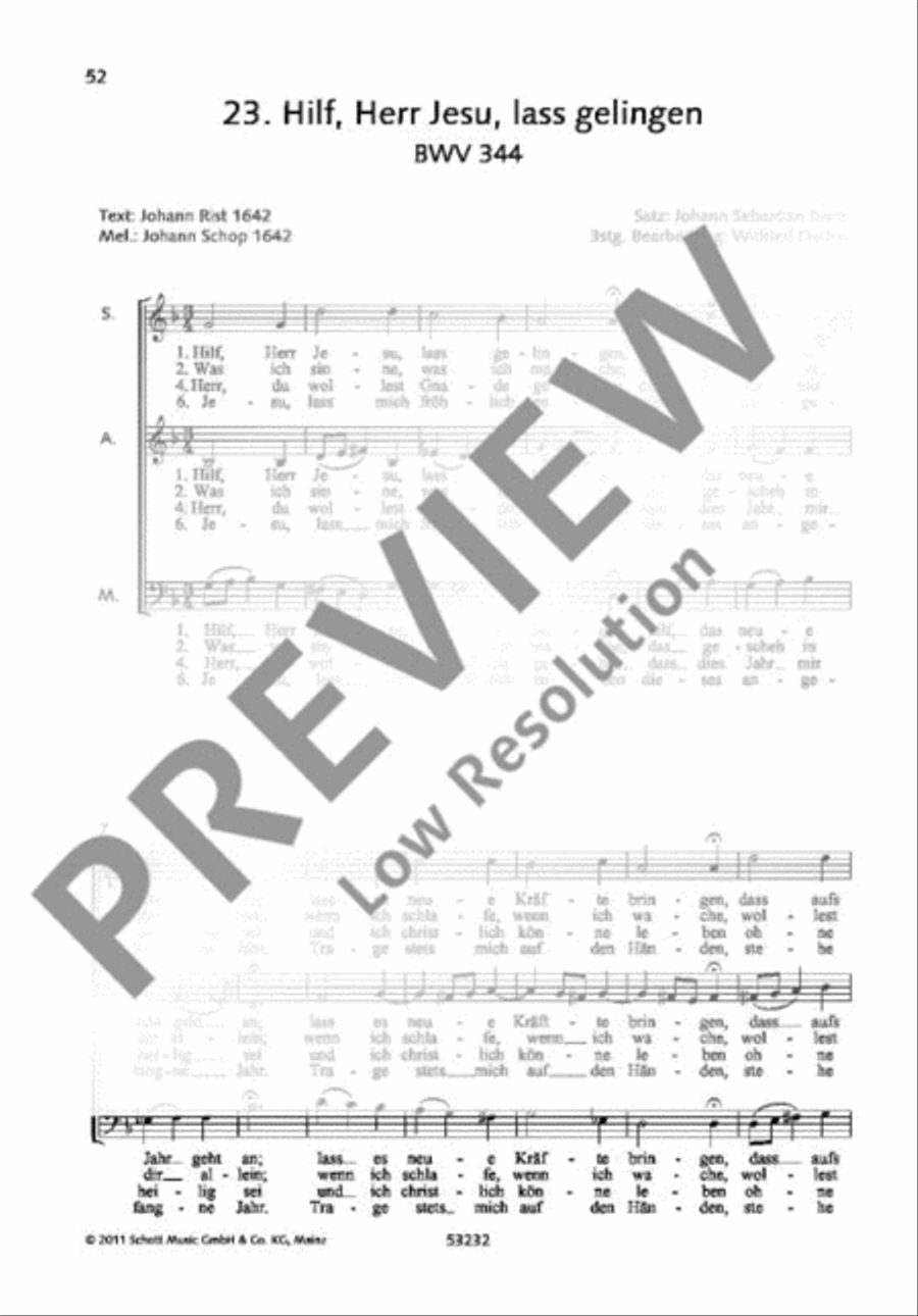 Hilf, Herr Jesu, lass gelingen A Cappella scores gallery preview page 2