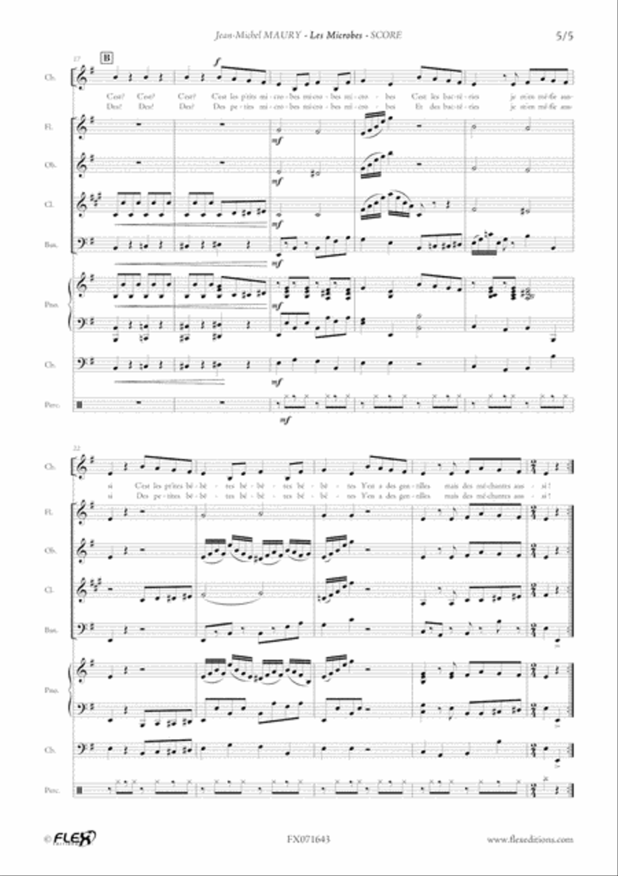Les Microbes Children's Choir scores gallery preview page 5