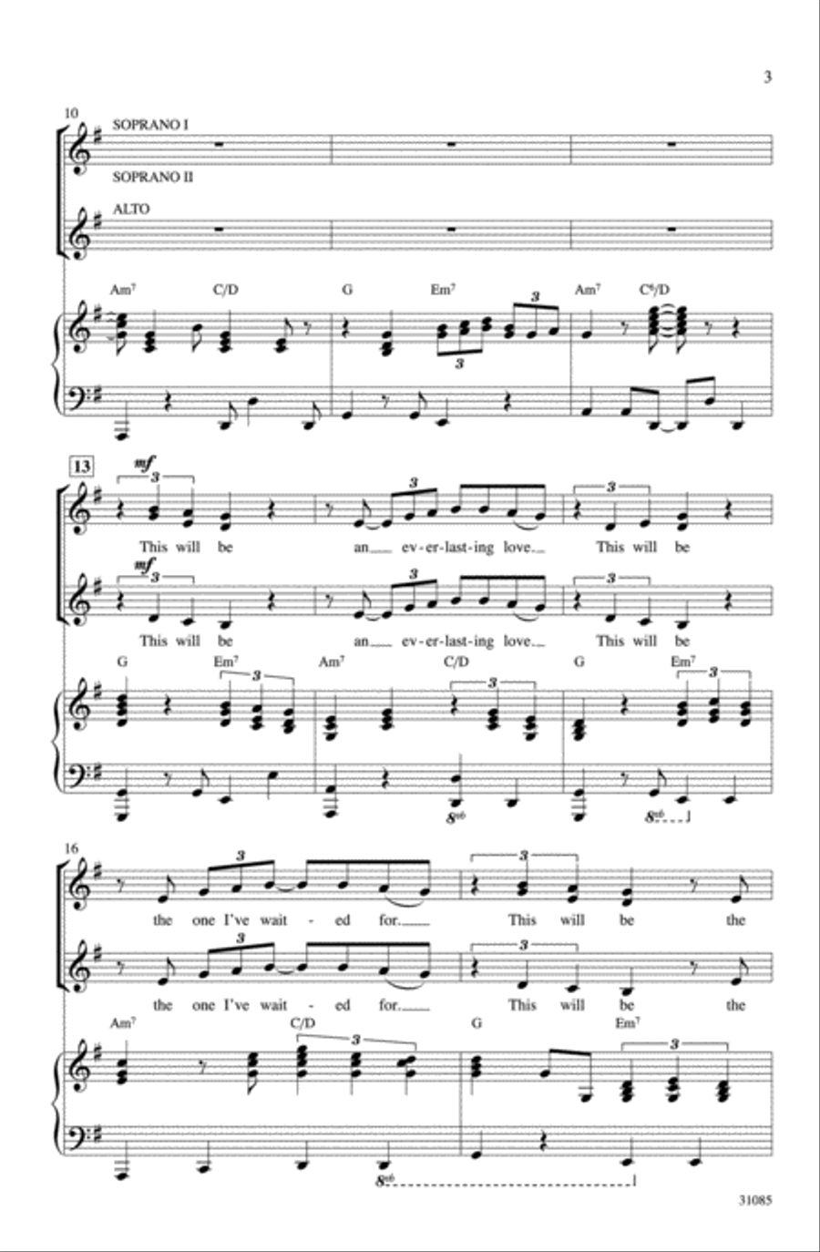 This Will Be (An Everlasting Love) Women's Choir scores gallery preview page 13