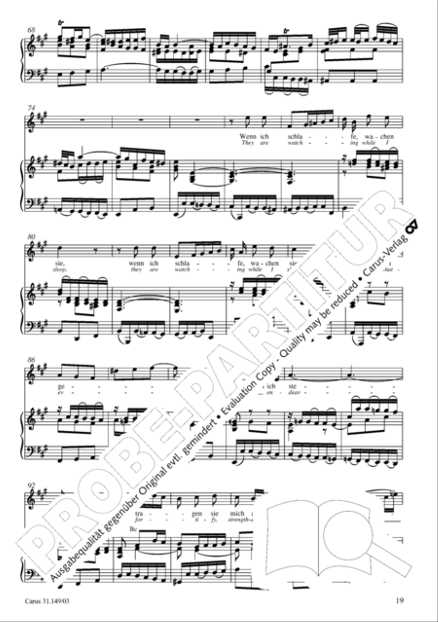 The voice of rejoicing and hope (Man singet mit Freuden vom Sieg) 4-Part scores gallery preview page 20