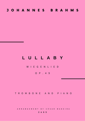 Brahms' Lullaby - Trombone and Piano (Full Score and Parts)