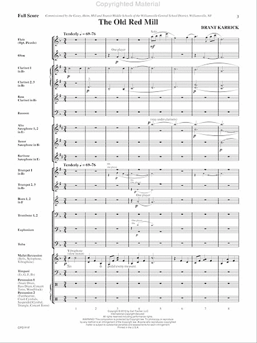 The Old Red Mill Concert Band scores gallery preview page 4